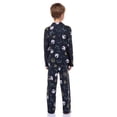 thumbnail image 4 of Disney Nightmare Before Christmas Boys' Jack and Oogie Boogie Woven Button-Up Coat and Pants 2-Piece Pajama Set, 4 of 8
