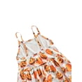 thumbnail image 6 of Toddler Baby Girl Halloween Clothes Sleeveless Romper Pumpkin Print Spaghetti Strap Jumpsuit Outfit, 6 of 7