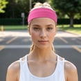 thumbnail image 2 of Unique Bargains Ergonomic Design Headband Elastic Headband for Sport Rose Red 1 Pc, 2 of 6