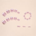 thumbnail image 4 of Fofosbeauty 24pcs Press on False Nails,Fake Nails for Gifts,Square Toe Flash Pure Desire Pink, 4 of 10
