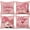 4 Pink Valentines Gnomes, variant on Valentines Pillow Covers 20x20 Pack of 2 Red Love Heart Throw Pillow Covers Decoration,Wedding Valentine''s Day Mother''s Day Anniversary Farmhouse Linen Cushion Case Decor for Home Sofa Couch