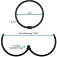 thumbnail image 4 of 36 Pack Shower Curtain Rings (Black), 4 of 5