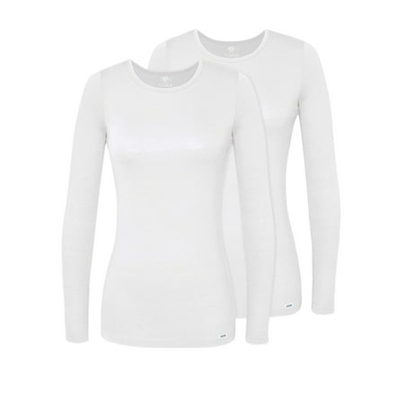 

Adar Underscrubs for Women Multi Color 2 Pack - Long Sleeve Underscrub Comfort Tee