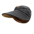 thumbnail image 4 of NOKIO Womens Sun Visor Hat Wide Brim Summer Sun Hats UPF 50+ UV Protection Beach Hats Foldable Golf Visor for Women Protection Face Beach Sports Cap, 4 of 5