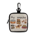 thumbnail image 2 of Dog Training Treat Bag Portable Zipper Pouch for Pet Snacks Leak Proof Easy Clean Polyester Snack Bag with Compartments for Walking(White), 2 of 7