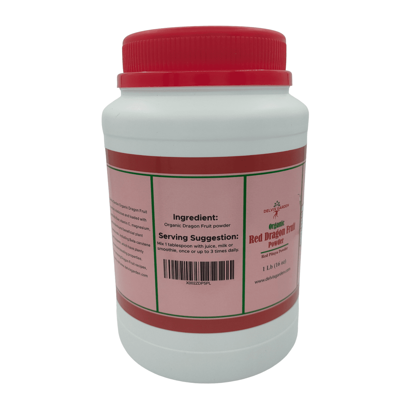 Dragon Fruit Powder 1 lb – Vibrant Pink Pitaya Powder Superfruit for Smoothies, Baking & Desserts