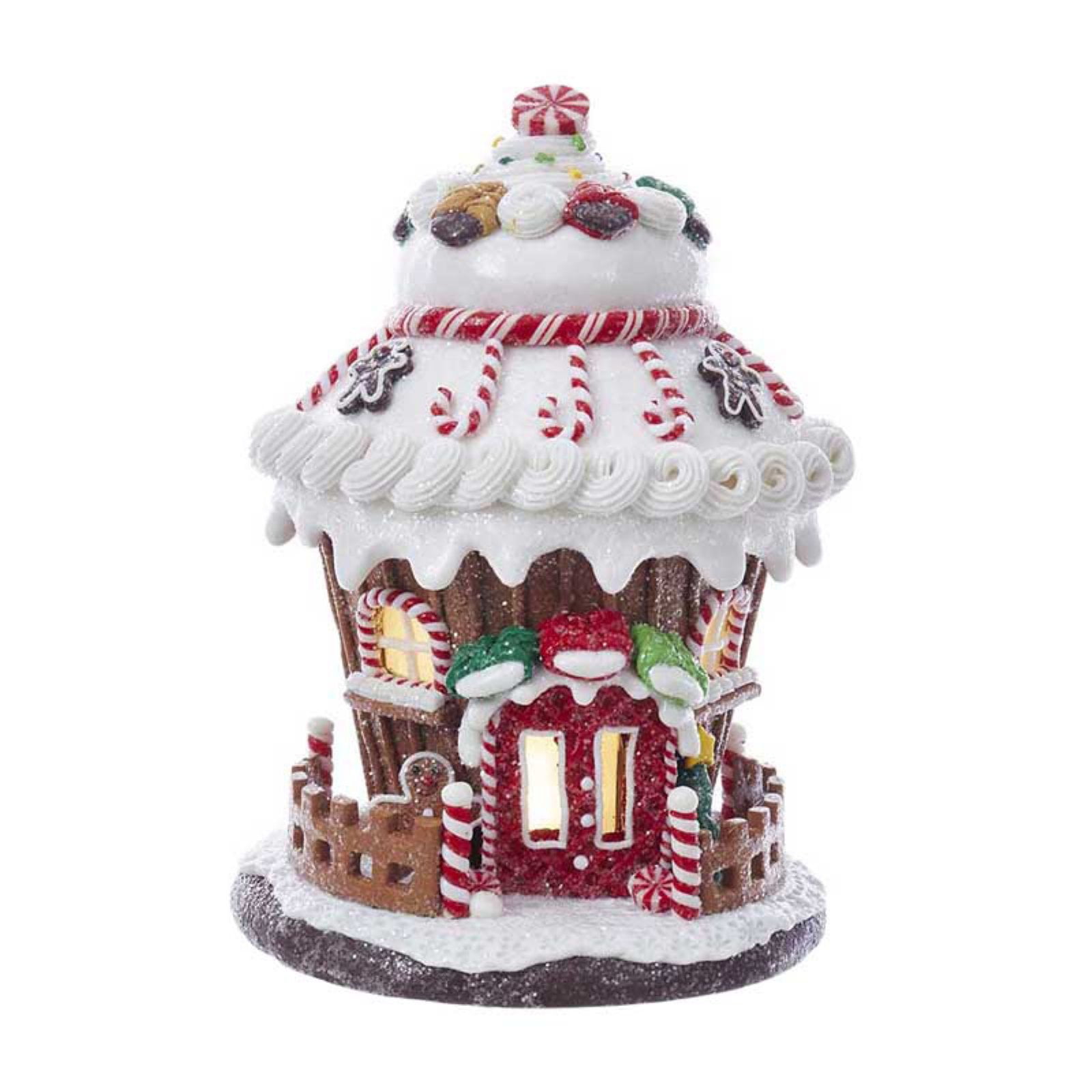 Kurt Adler BatteryOperated Round LED Gingerbread House