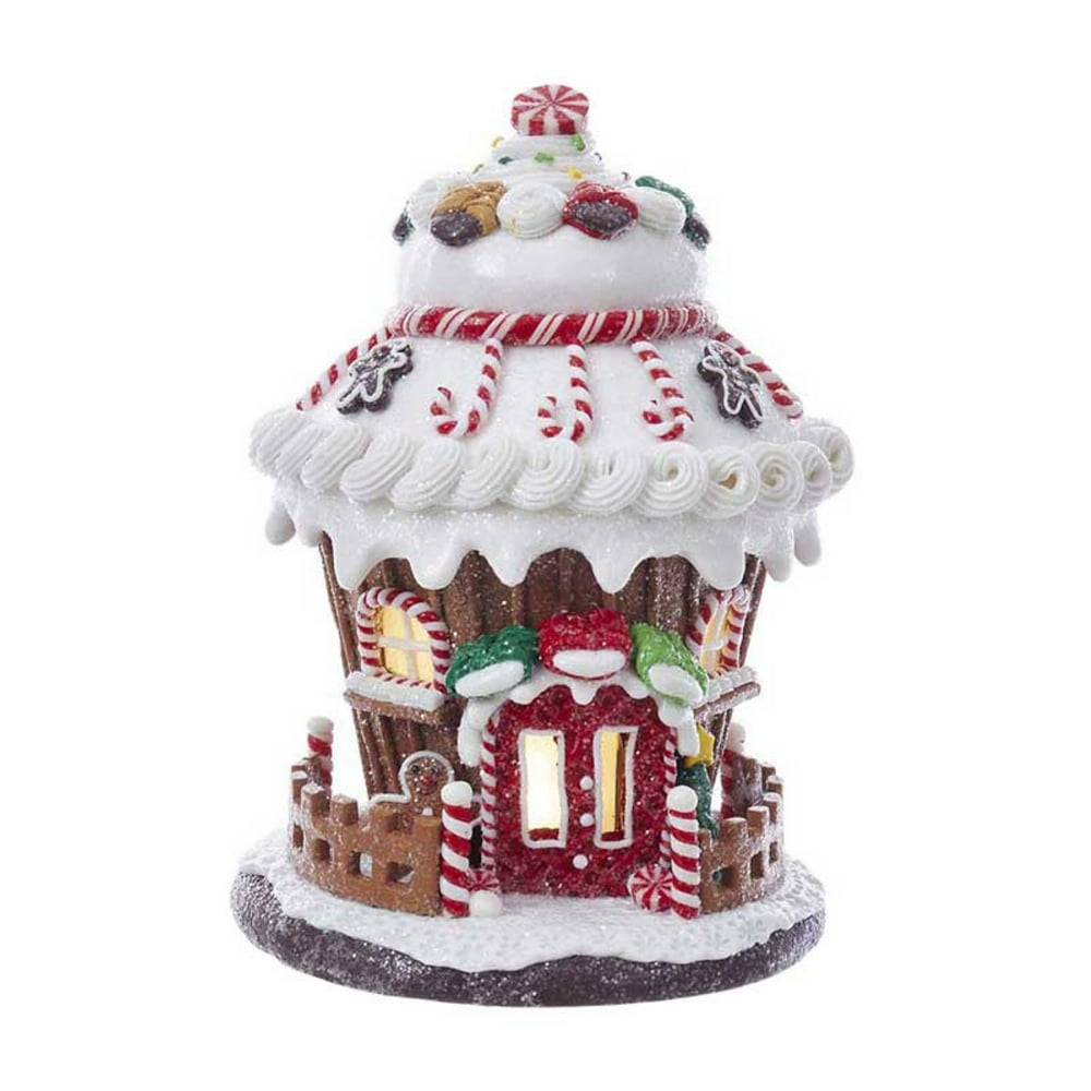 Kurt Adler BatteryOperated Round LED Gingerbread House
