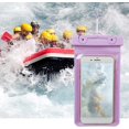 thumbnail image 3 of Waterproof Phone Pouch, Phone Waterproof Pouch, Waterproof Phone Cases Dry Bag with Lanyard, Universal Waterproof Cases Phone Dry Bag Pouch, Underwater Phone Protector Purple, 3 of 5