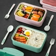 thumbnail image 2 of Fresh Box Food Containers Easy to Use With Cutlery Lunch Box for Storing Kids Snacks Takeout Leftovers, 2 of 8