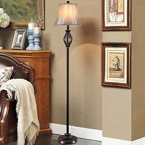 bafwm Floor Lamp Corner Standing Lamp Vintage Pole Lamp with Light