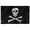 Jolly Roger with Patch, variant on Anley Fly Breeze 3x5 Foot Jolly Roger Flag with Patch - Pirate Flags Polyester with Brass Grommets