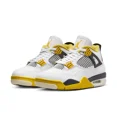 thumbnail image 1 of Ni - ke Ni - ke Air Jordan Four Retro Sneakers White Trainers Yellow Logo Shoes Size 7.5UK, 1 of 5