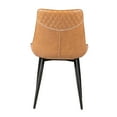 thumbnail image 3 of Linon Marcum Dining Chairs, Set of 2, Brown Faux Leather, 3 of 8