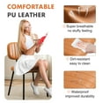 thumbnail image 5 of Aukfa Modern Kitchen Dining Chairs Set of 2 with Faux Leather Cushion, Brown, 5 of 8