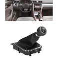 thumbnail image 4 of Car Gear Stick Knob Cover, Gear Shifter Boot Cover Kit, 6 Speed Manual Gear  Knob Gaiter Boot Cover Kit Car Accessories Replacement For A5 2005 To 2010, 4 of 8