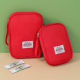 thumbnail image 5 of 2pcs Oxford Fabric Emergency Kit Bag Waterproof Lightweight For Outdoor Enthusiasts Campers Travelers Safety Equipment M Red, 5 of 5