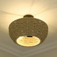 thumbnail image 2 of Golden Lighting Hathaway 3-light Semi-Flush Mount in Matte Black, 2 of 4