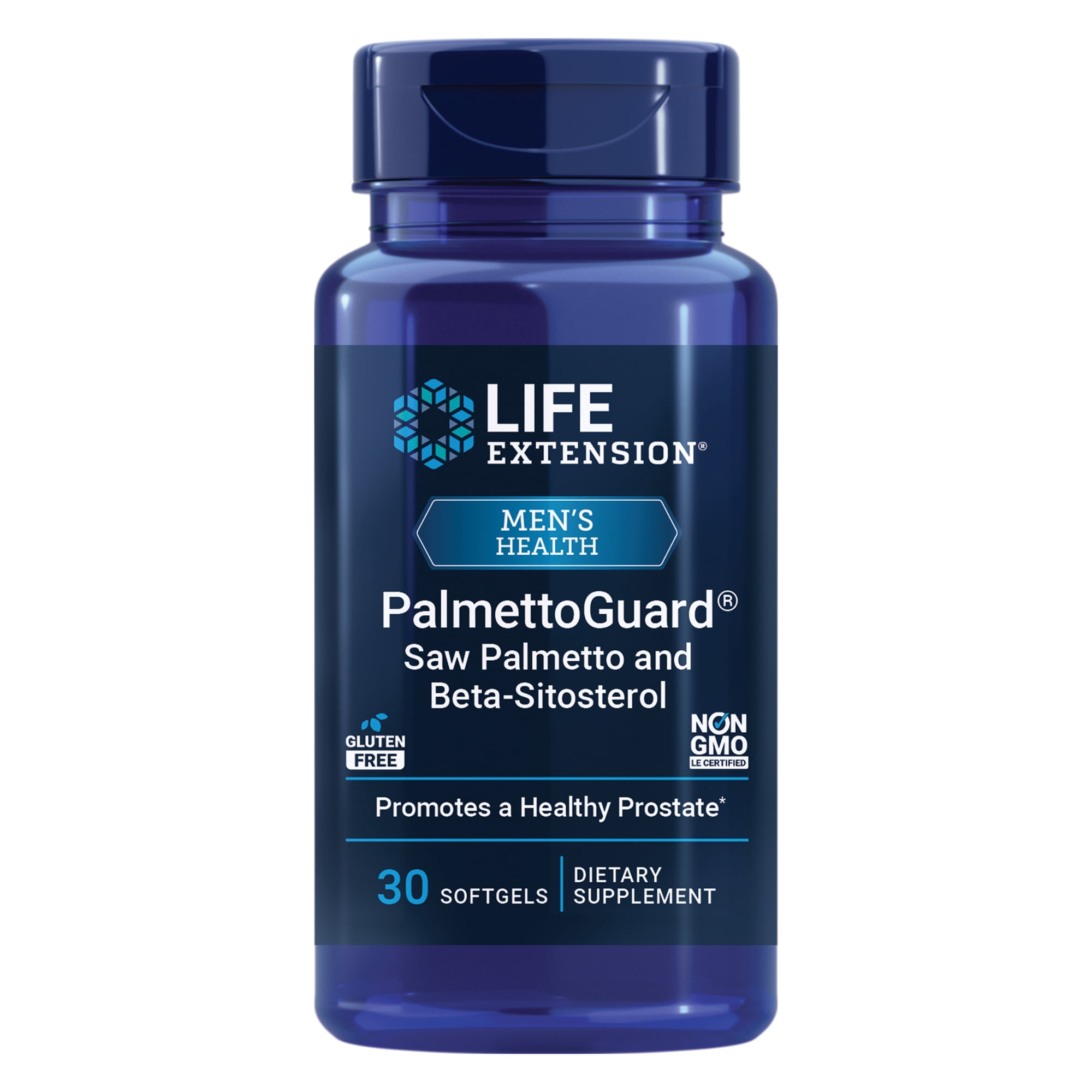 Life Extension PalmettoGuard® Saw Palmetto and Beta-Sitosterol - Supports healthy prostate function & hormone metabolism - Gluten-Free, Non-GMO - 30 Softgels