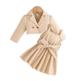 thumbnail image 2 of KYAIGUO 6M-4T Ensemble de Printemps pour Bébés Filles Robe et Cardigan 2 Pcs Robe Sans Manches d'Automne pour Tout-Petits Tenue de Jeu Jupe Cardigan, 2 of 9
