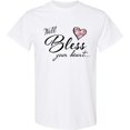 thumbnail image 3 of Inktastic Well Bless Your Heart with Floral Print T-Shirt, 3 of 5