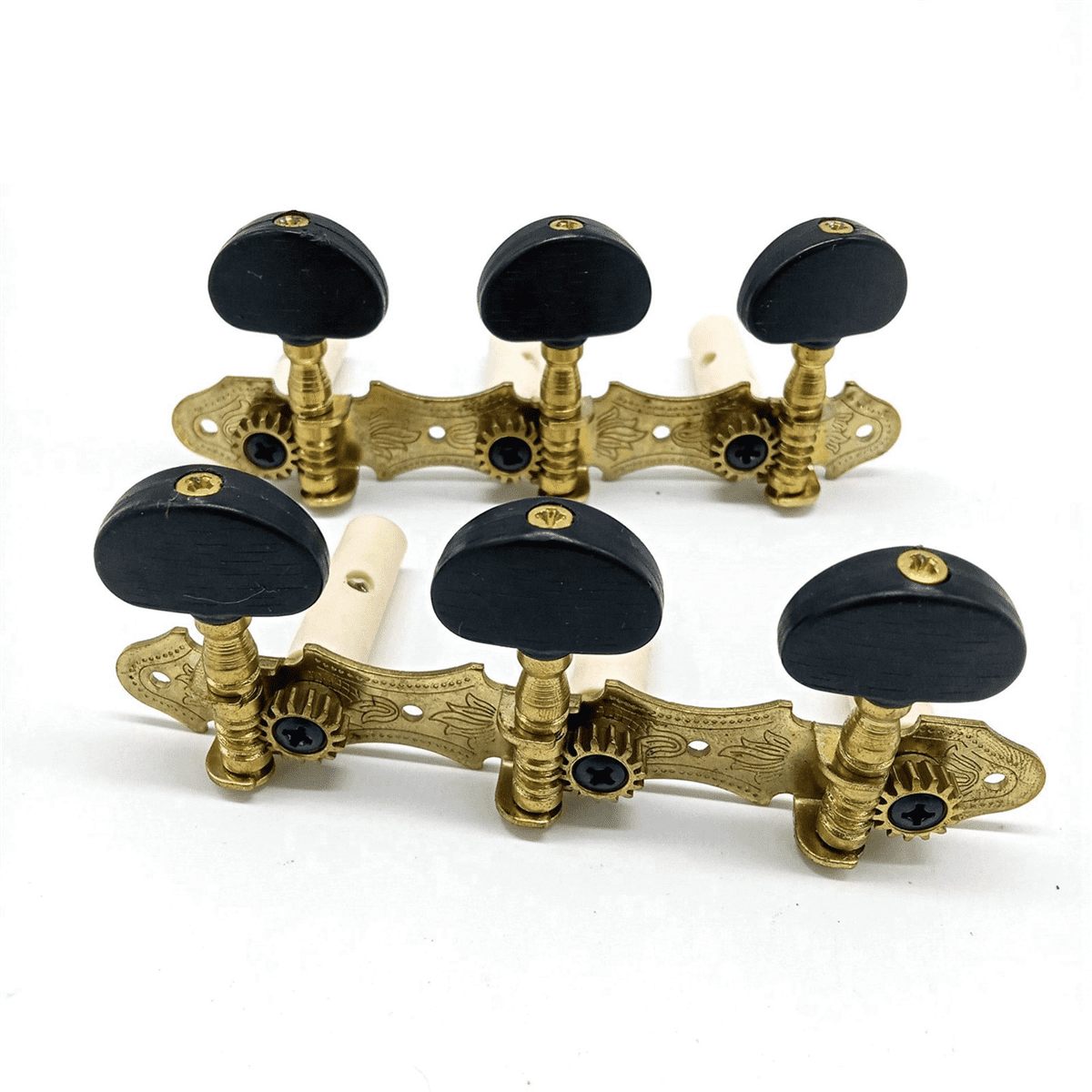 6X Left Right Classical Guitar String Tuning Pegs Machine Heads Tuners Keys 3L3R Professional Guitar Accessories,Black
