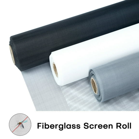 Window Fiberglass Screen Replacement Porch Patio Screen Mesh Roll DIY Custom