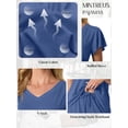 thumbnail image 5 of MINTREUS Women's Knit Pajamas Set Ruffle Sleeves Sleepwear Casual 2 Piece Pjs Soft Loungewear with Pockets, 5 of 6