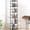 Black01, variant on 5-tier Rotating Bookshelf  Freestanding Corner Industrial Style Storage Rack With Rails For Living Room Bedroom