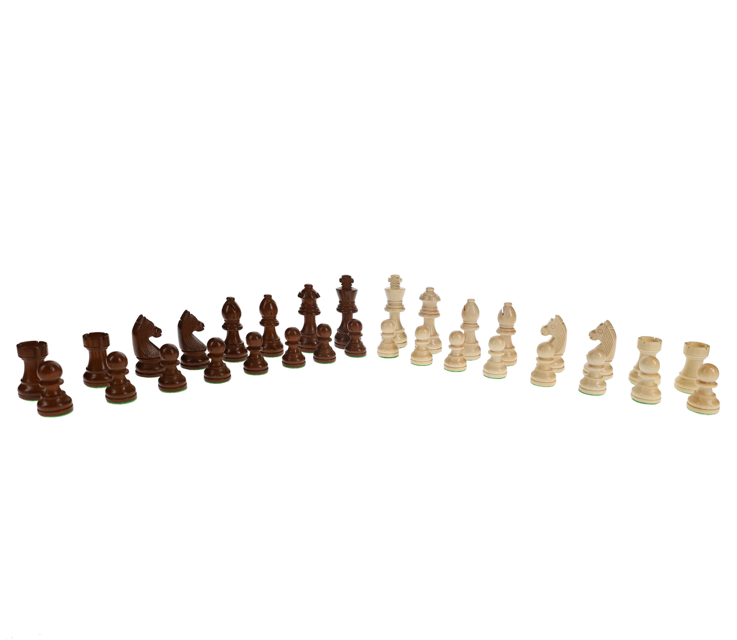 Hey! Play! Walnut Staunton Chessmen Chess Set W350002 - The Home Depot