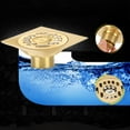 Household Brass Anti Odor Shower Floor Drain Bathroom Floor Drainer Hardware for Kitchen Toilet