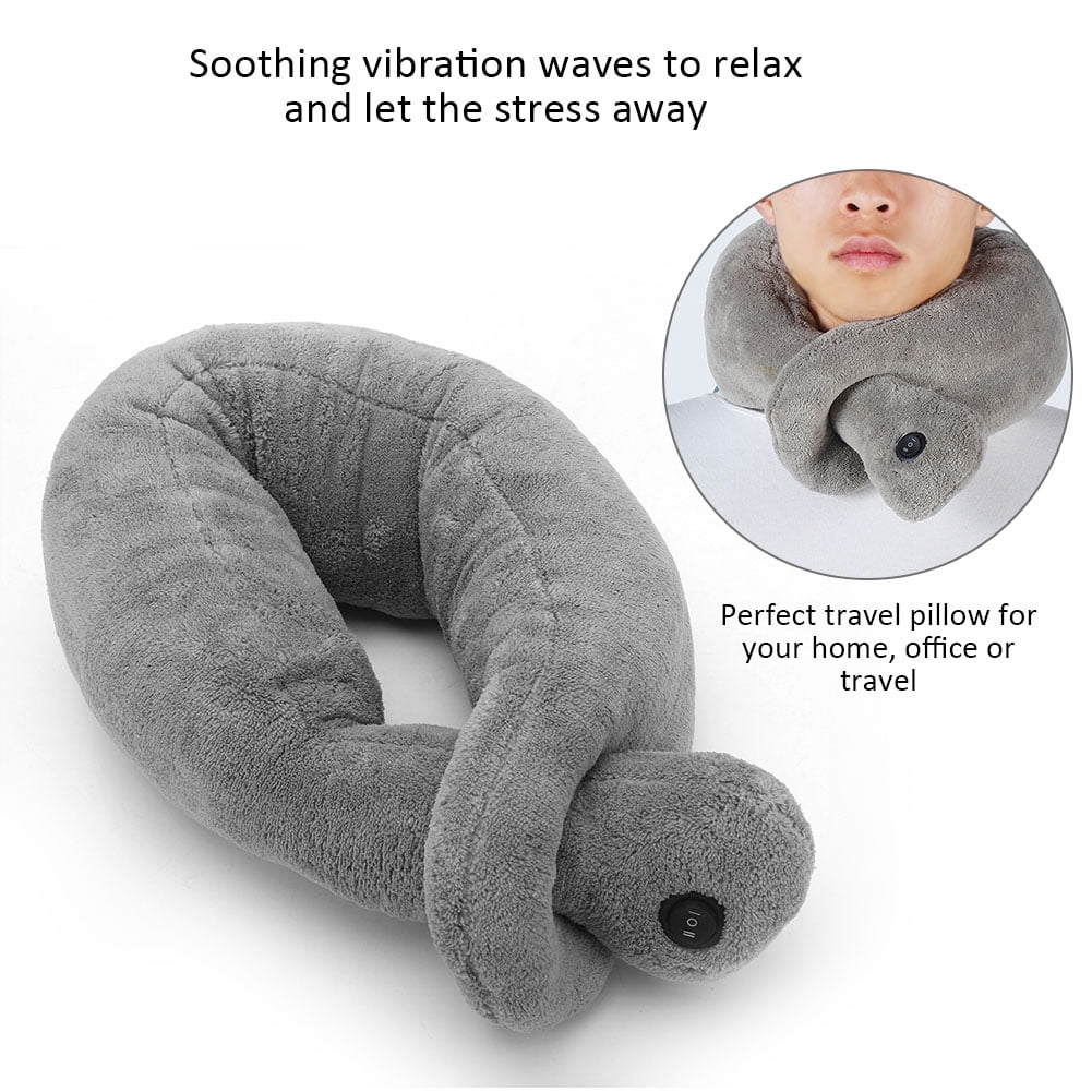 Electric Massager Pillow Relieve Stress Pillow, Vibrating Massage Pillow, Cordless Neck Massager Massage Pillow, Shiatsu Massage Pillow Office For Plane For Home Travel
