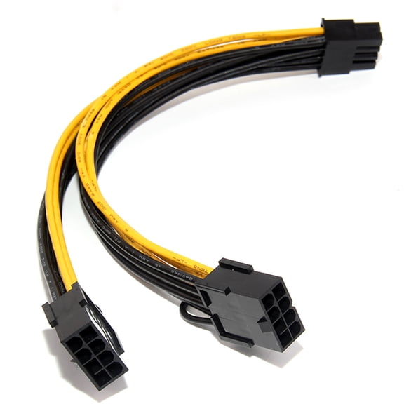 18AWG 8Pin to 8Pin(6 2) Cable GPU Cable for K80 M40 M60 P40 P100 ,20CM