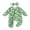 Green, variant on BemeyourBBs Newborn Baby Girl Christmas Outfit Santa Claus Romper Print Oblique Zipper Footed Jumpsuit Xmas Clothes