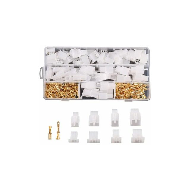380PCS 2.8mm Kit de conector automotriz 2 3 4 6 Pin Kit de conectores de cable eléctrico automotriz para motocicleta Moto Coche Camión Scooter Barcos Instrumentos eléctricos
