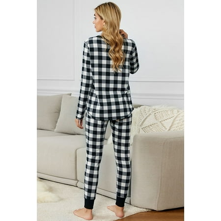 

Plaid Tee & Pants Pajama Set