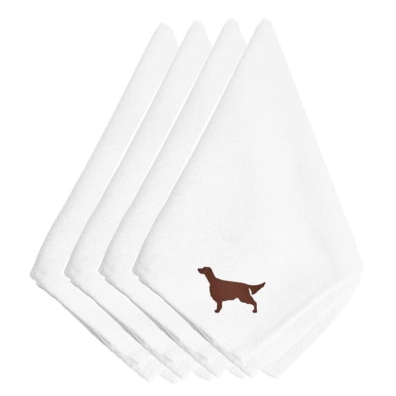 Carolines Treasures Irish Setter Embroidered Napkins