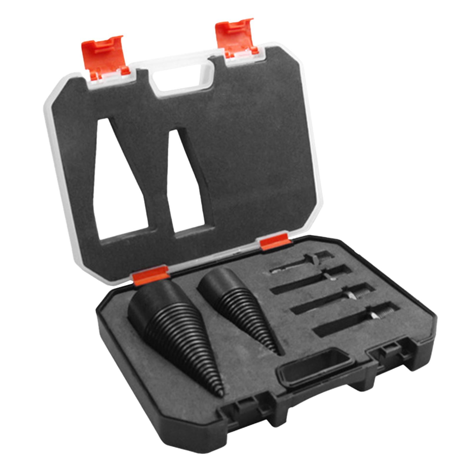 6Pcs Logs Bits Firewood Splitter Drill Bit Outdoor Removable Electric Firewood Drill Bit Set Firewood Log Splitter Drill Bit