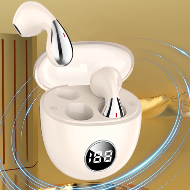 Auriculares Bluetooth con pantalla digital Txmfgh Water Droplet: sonido envolvente, transmisión estable y diseño moderno para mayor comodidad y deporte.
