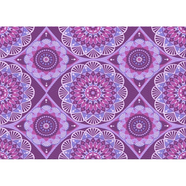 Ahgly Company Tapis d'Intérieur Lavables en Machine, Rectangle Transitionnel Pourpre Orchidée Foncé, 2' x 3'