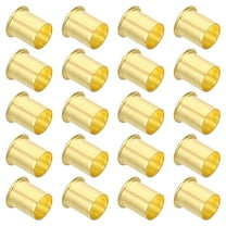 Uxcell 20Pcs 16mm OD x 13mm ID Tube Brass Compression Insert
