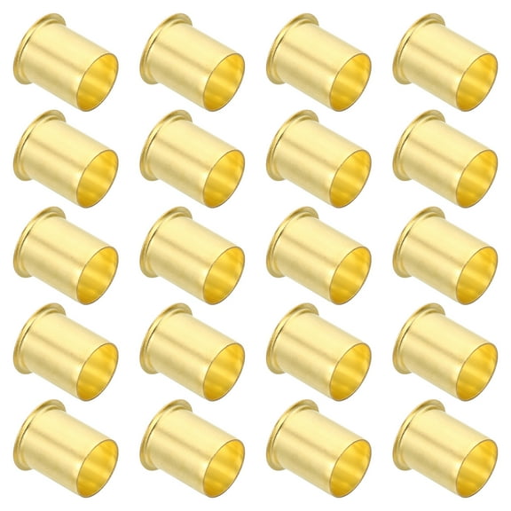 Uxcell 20Pcs 16mm OD x 13mm ID Tube Brass Compression Insert