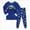 D274-Blue, variant on 2-3 Years Toddler Toddler Boy Girl School Fall Winter Outfits Sweatshirt Pullover Casual Pants 2Pcs Clothes Set 6-12 Months 12-24 Months 2T 3T 4T 5T 7T Boy Gift Setfor Boy
