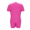 thumbnail image 6 of WMTBSRSW Womens Summer 2 Piece Outfits Lightweight Casual Ribbed Knit Short Matching Clothing Set Solid Comfy Crewneck T Shirts and Shorts Hot Pink S, 6 of 8