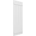 thumbnail image 2 of Ekena Millwork 23"W x 40"H True Fit PVC Four Board Spaced Board-n-Batten Shutters, White (Per Pair - Hardware Not Included), 2 of 7