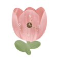 thumbnail image 1 of EZLIFE HFINGAQEX Reloj de pared con diseño de flores, hecho a mano, con forma de flor, para decoración navideña, D2p0, regalo de cumpleaños, A4T2, 1 of 1