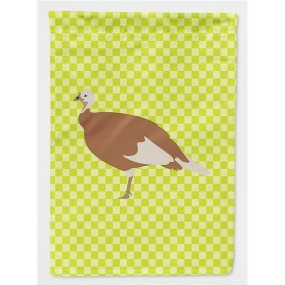Caroline's Treasures BB7810GF Jersey Buff Turkey Hen Green Flag Garden Size , Small, multicolor