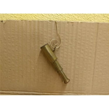 5 in. Antique Brass Telescope Christmas Ornament