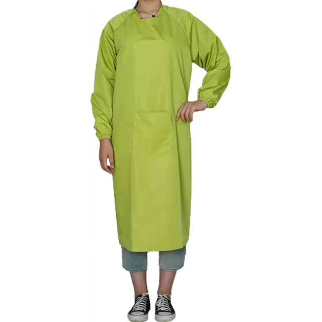 Tablier de Cuisine à Manches Longues Imperméable pour Adultes