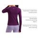 thumbnail image 4 of Remera CRZ YOGA sin costuras de manga larga transpirable color ciruela S, 4 of 7